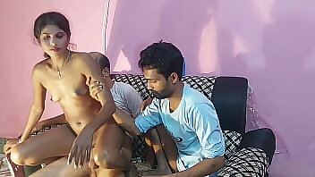 Action Porn Movie: Desi village girl enjoys a steamy threesome with two boyfriends
