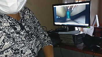 Pornera Girl Caught Editing Her Videos Invites A Guy To Have Sex In Her Office