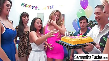 Samantha's Birthday Celebration With A Wild And Dirty Orgy