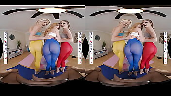 Aiden Ashley, Ashley Lane, And Zoe Sparx Explore Their Lesbian Desires In This VR Porn Video