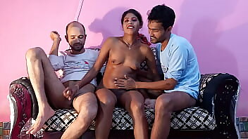 Amateur Ex Girlfriend And Two Boyfriends Have First Time Threesome Sex In Porn Video