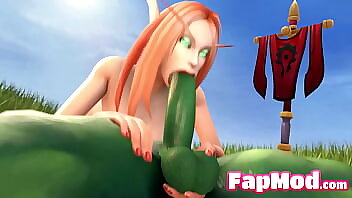 Action Porn Movie: Compilation of 3D sex video game scenes with a cartoon girl